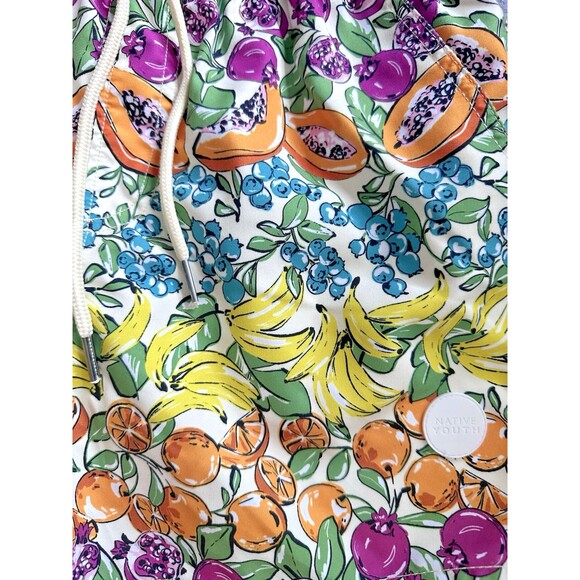 Native Youth Men's Fruit ETAERIO 4" Swim Shorts Trunk Multicolor  30 - Picture 5 of 9